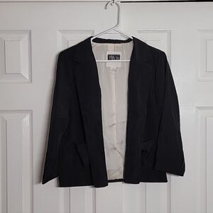 Ali & Kris Women's Black Shiny Blazer Size L